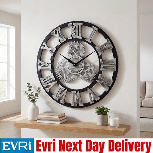 Large gear wall clock - large,