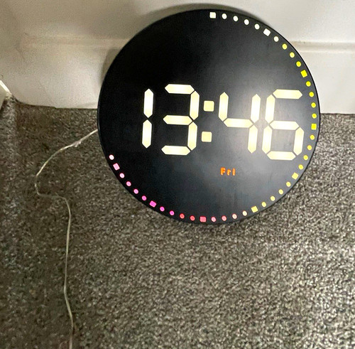 Round led digital wall clock - led,