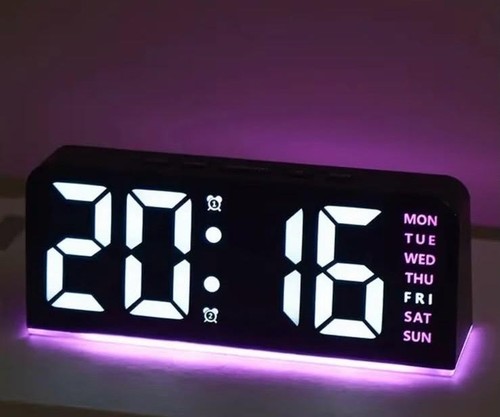 Led digital alarm clock - led,