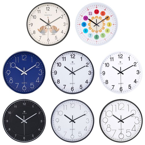 Round wall clock silent - wall,