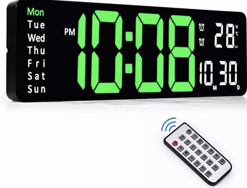 Led wall mounted clock - mounted,