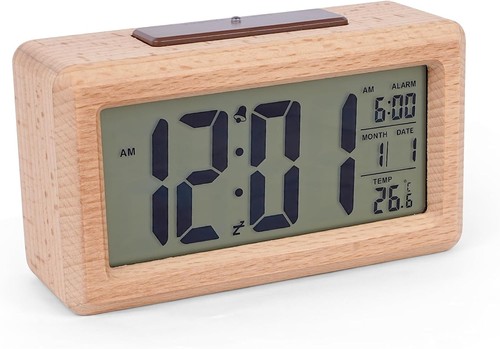 Wooden digital alarm - alarm, for