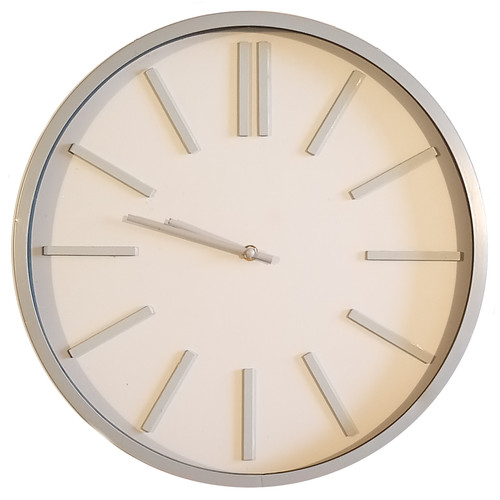 Extra large grey wall clock - extra,