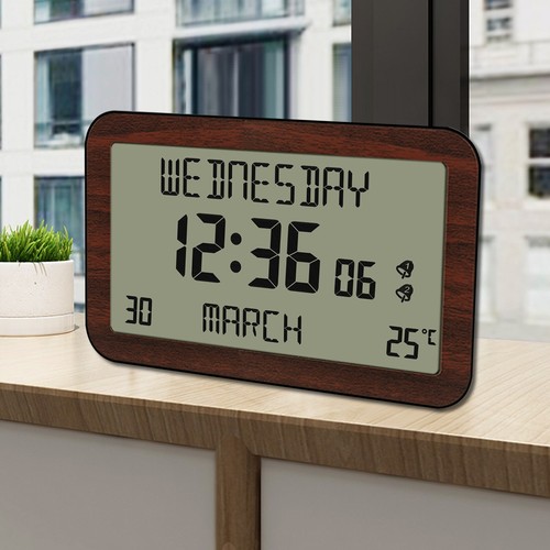 Easy read calendar clock - easy,