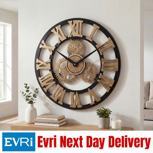 Large gear wall clock - gear,