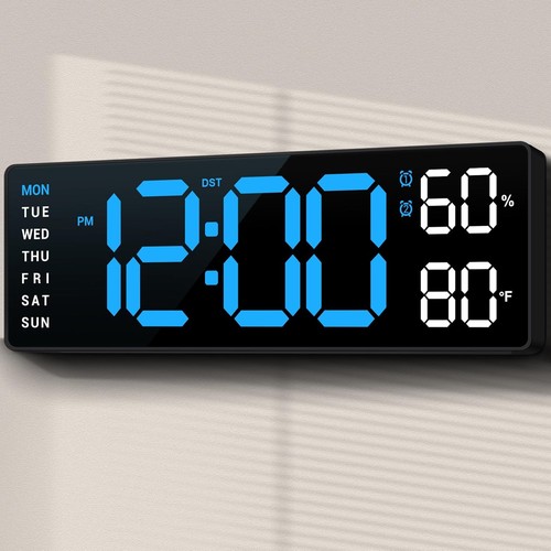 Digital alarm clock led mirror - clock,
