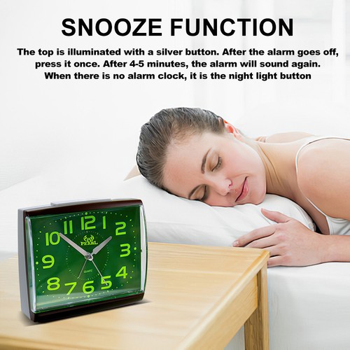 Retro bedside alarm clock - alarm,