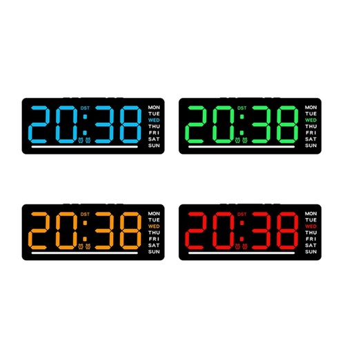 Modern digital clock with - modern,