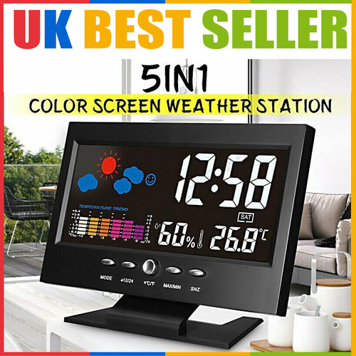 Digital alarm clock large day - digital,