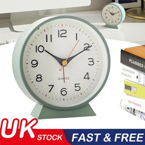 Non ticking table clock - non-ticking,