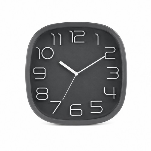 Wall clock 30cm modern - clock, square