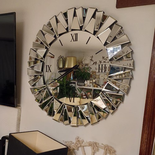 Large silver wall - silver, clear