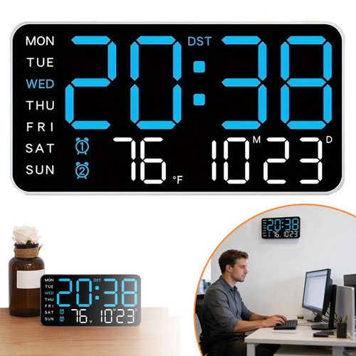 Led wall clock - wall, desk