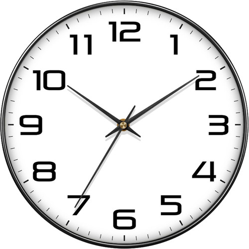 Silent wall clock with extra - with,