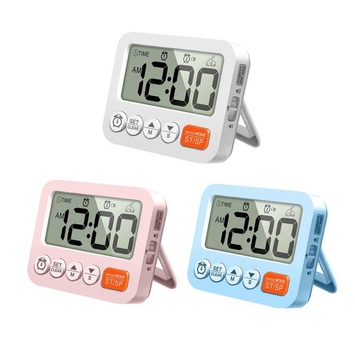 Digital alarm clock large lcd - alarm,