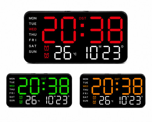 Digital led alarm clock - led,