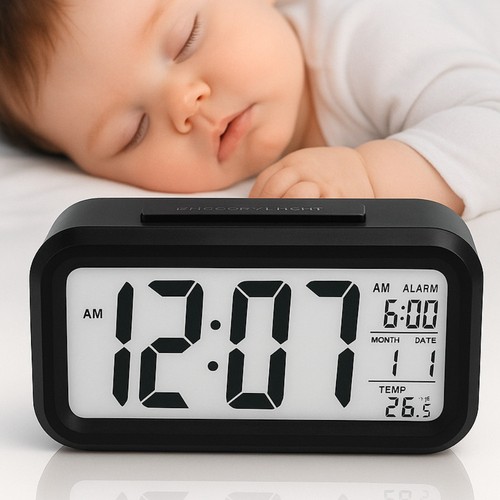 Led digital alarm clock - led,
