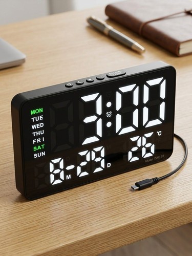 Digital alarm clock led - digital,
